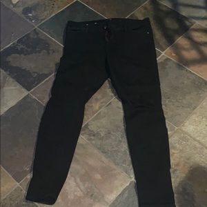 7 For All Man Kind black skinny jeans